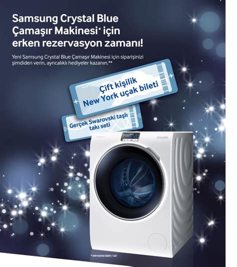 samsung crystal blue çamaşır makinesi fiyatı